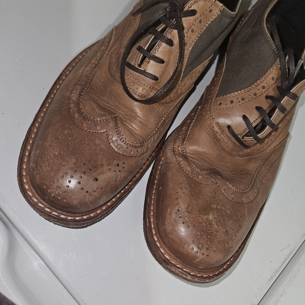KENNETH COLE Shoes Wingtip Dress Oxfords Brown Men's! - Picture 3 of 6